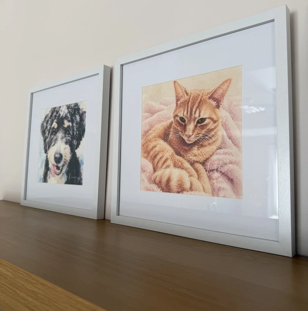 Watercolor pet portrait